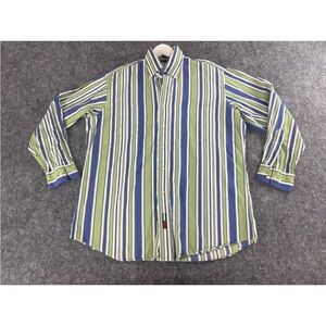 Tommy Hilfiger button-down Two Button Collar Band Mens 34/35 Long Sleeve Shirt L